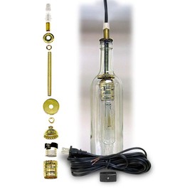 National Artcraft Wine Bottle Hanging Lamp Kit - Make a Light from Your Favorite Wine Bottle