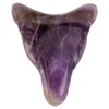 Wolf Head Statue Pendant Natural Stone Crystal Quartz Carved Necklace