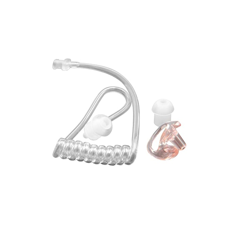 vhbw Security Sound Tube Earphones 2 x Ear Plugs Ear