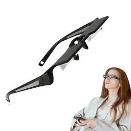 Upside Down Goggles - Horizontal Reading Glasses -Lie Down Eyeglasses -90-degree Angle Lazy Prism Spectacles - Lightweight Crochet Reading Glasses For Lying Down Reading