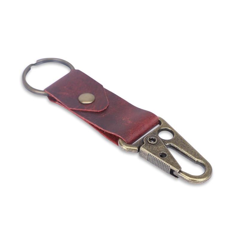 Antiq Leather Valet Keychain with Belt Loop, Tactical HK EDC