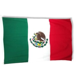 100% 2 Big  6 Foot Mexico Flag Double Sided Double Stitched All Weather 6ft by 4ft