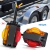 Nilight 2x LED Trailer Fender Light Clearance Marker Lights for