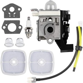 SRM225 PAS225 GT225 PE225 RB-K93 Carburetor Tune up kit for Echo SRM-225 PAS-225 GT-225 PE-225 A021001692 Weed-Eater String Trimmer Carburetor with Air Filter Fuel Line