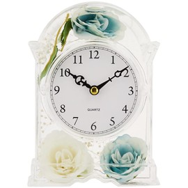 Pacific GLD 58805 Acrylic Underwater Flower White & Blue Watch W 4.3 x D 2.0 x H 5.9 inches (11 x 5 x 15 cm)