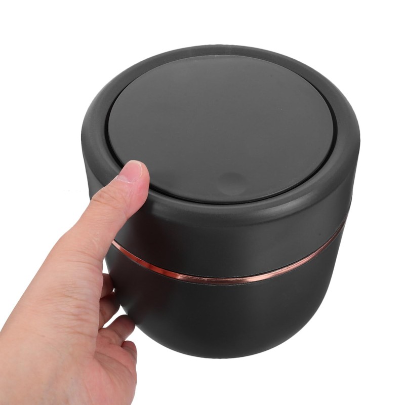 STOBOK Mini Trash Can with Lid,small Garbage Can Tiny Plastic