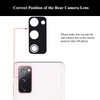 LOZOP 2 Sets S20 FE Rear Camera Lens Glass Replacement