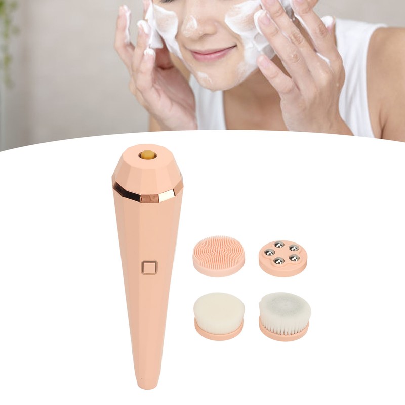 Electric Facial Cleansing Brush 3 Levels Rechargeable Improve Skin Elastic