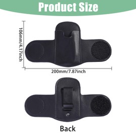 beinkmake Stethoscope Holder Clip PU Leather Stethoscope Hip Holder for Nurse Doctor Work Accessories Waist Pack, Nursing Student Essentials Carrying Travel
