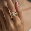 JSJOY Stackable Rings for Women Non Tarnish Cubic Zirconia Spinelli