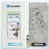 Gawerk Clear Acrylic Single Pocket, Plastic Hanging Wall Mount File