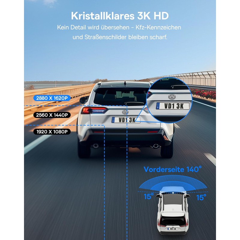 Baseus Dash Cam Car 3K