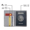 Vedicci Porta Pasaporte para Viaje de Tela. Cartera para pasaporte
