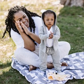 Burt's Bees Baby baby girls Sweatshirts, Lightweight Zip-up Jackets & Coats, Organic Cotton Hooded Sweatshirt, Heather Grey Quilted, Newborn US