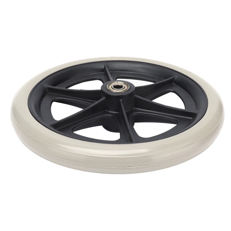 Wheelchair Wheel 8in PU Walker Caster Replacement Skidproof with Ball