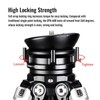DYH-68B Leveling Base Tripod Head 22 lbs Load Capacity,Black