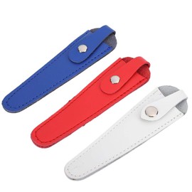 3Pcs Leather Scissors Case Bag,Professional Portable Hair Salon Scissors Holder Hairdressers' Shears Case