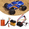 3650 3900KV Brushless Motor 60A ESC 20kg Steering Gear Set
