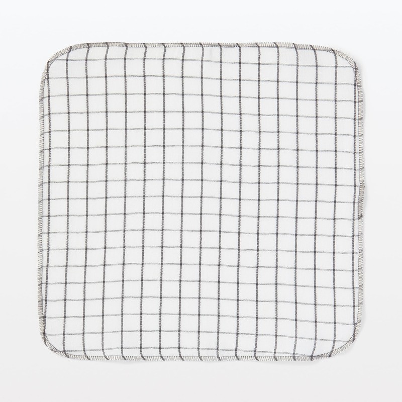 MUJI 84761652 Indian Cotton Yarn-Dyed Dish Towels, Set of 6,