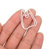 Paper Clips, 100 Pieces Tooth Shaped Paper Clips, Memo Note