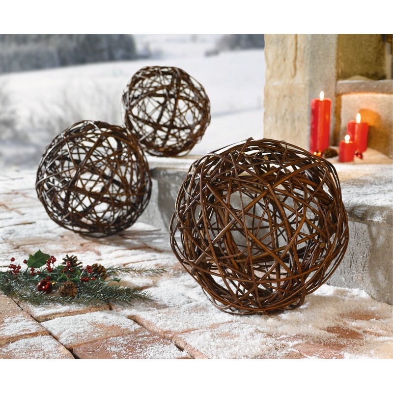 Ball Natural Material, Willow Ball, Decorative Ball