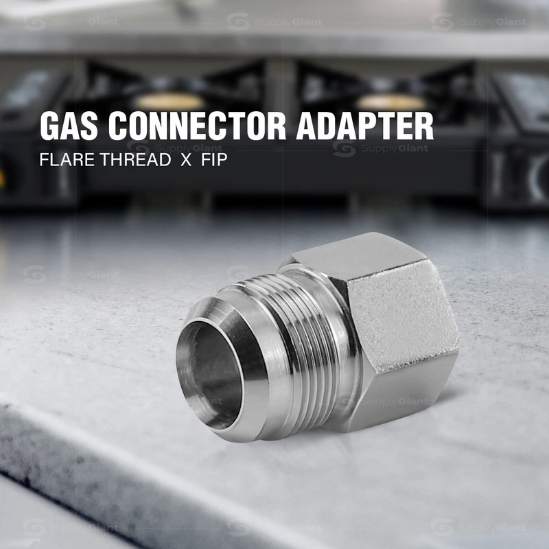 Flextron FTGF-01F34 1" Outer Diameter Flare Thread to 3/4" FIP
