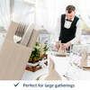 PAW - Linen Feel Napkins with Built-in Flatware Pocket, Soft
