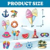 Tropical Summer Beach Vacation Stickers Pack 24Pcs Vinyl Waterproof for