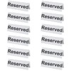 12 Flexible Plastic Reserved Table Signs - BarBits Tabletop Tent