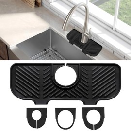 Silikon Wasserhahn Matte,Abtropfmatte Silikon Abtropfmatte Spüle,Umweltfreundlich,WasserhahnSchutz & Abtropfmatte Wasserhahn Spritzschutz,Wasserhahnmatte für KüchenSpüle,Sink SpüLbecken Organizer