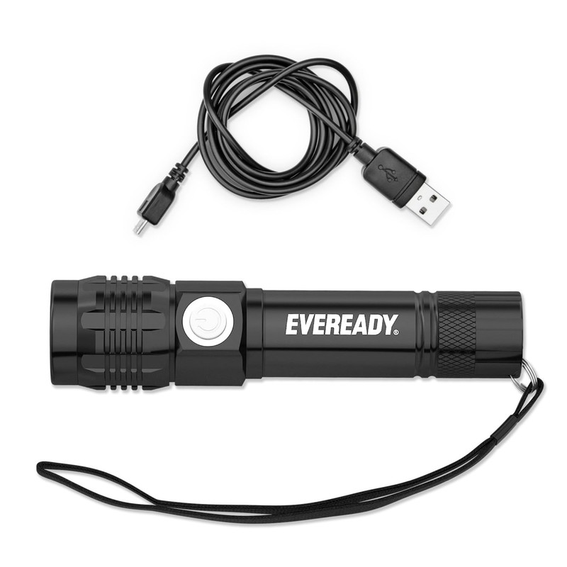 Eveready LED Tactical Flashlight, Bright Rechargeable Flashlights for Emergencies and