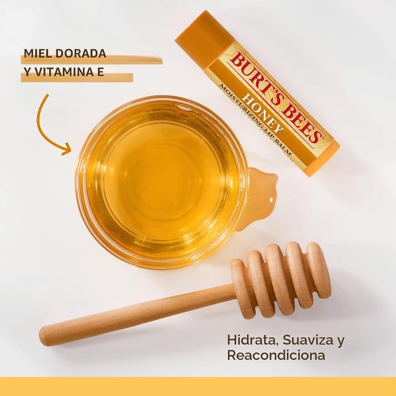 Burt's Bees Bálsamo Labial Hidratante con Miel 0.15 oz –