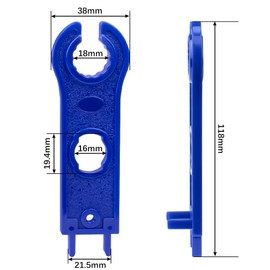 YUENWUZINIC MC4 Connector, Dedicated Tool, Spanner Wrench, Set of 2, For Solar, Solar Panels, Connections, Cables, Tightening, Disconnecting, Solar Panels, Tools, Power Generators, DIY Connectors