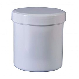 Fa.ars 10 Ointment Jars Cream Container 200 g 250 ml Lid White Ointment Container Plastic Container Screw Lid