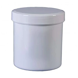 Fa.ars 10 Ointment Jars Cream Container 200 g 250 ml Lid White Ointment Container Plastic Container Screw Lid