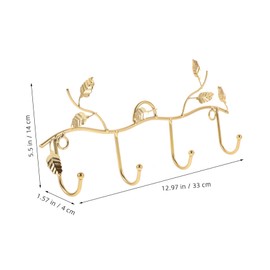 COHEALI Iron Wall Hook Multi Functional Decorative Hanger for Home Organization Durable Design for Clothes Hats for Entryway and Living Decor