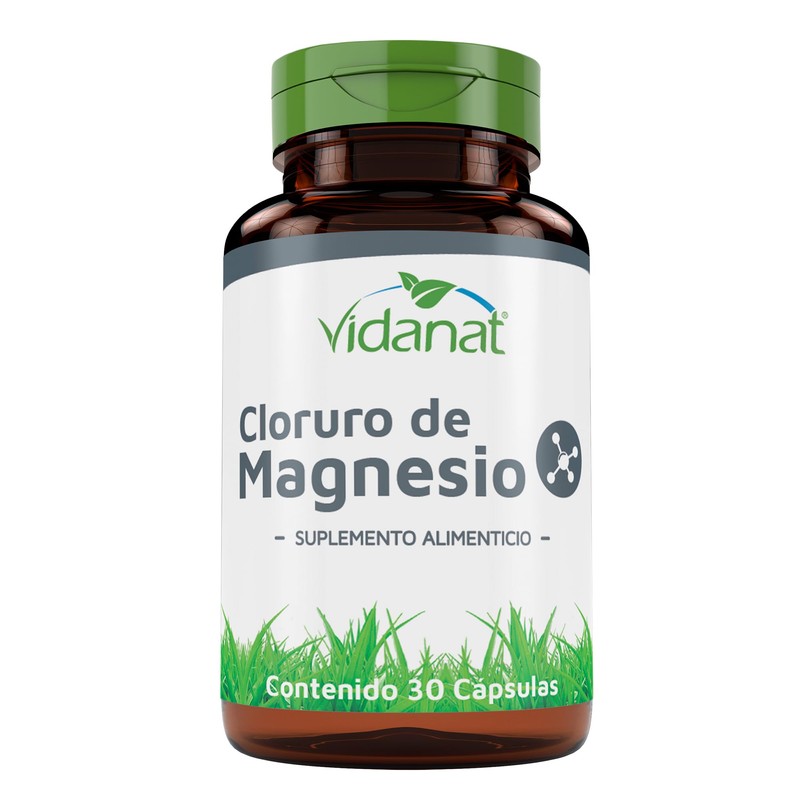 Vidanat Cloruro de Magnesio 30 Cápsulas – Suplemento Alimenticio de