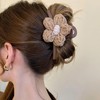 SINLOV Haarspangen aus Wolle, rutschfest, Blume, stark, groß, für Damen