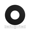 LANZZAS Flue Pipe Wall Rosette with 90 mm Edge -