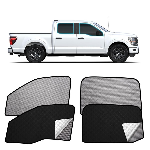 XCBYT 2015-2020 f150 Window Shades - Switch Between Total Blackout