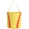 E-FirstFeeling Softball Basket Easter Baskets for Kids Canvas Easter Eggs