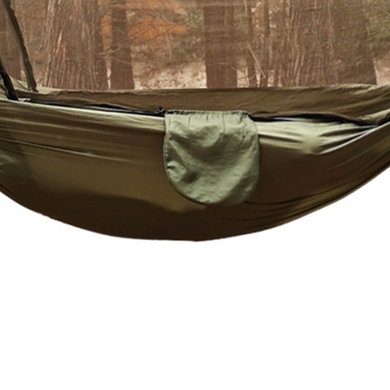 Camping Hammock with Net 210T Nylon Taffeta Automatic Quick Opening