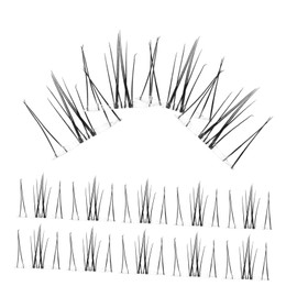 SAFIGLE Natural Eyelashes Glue-free Lash Clusters Compact Eyelashes Individual Lashes Realistic Appearance Portable Makeup Kit