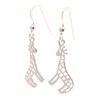 Touch Jewellery 925 Sterling Silver Giraffe Drop Earrings