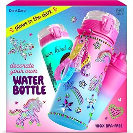 Decorate Your Own Glow-in-the-dark Water Bottle Kit for Girls - Gifts for Girl Ages 4-6 5-7 6-8 - 4 5 6 7 8 Year Old Birthday Gift Ideas - Arts and Crafts for Kids Age 6-8 - Unicorn Easter Toys