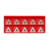 Zorqon 1" Triple-Edge Triangle Carbide Paint Scraper Blade, 10Pcs Double-Edged