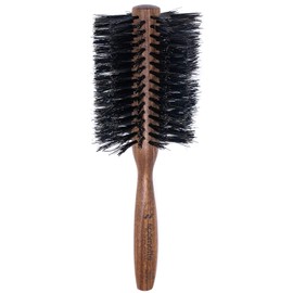 Spornette Italian Rounder Boar Bristle Round Hair Brush for Women & Men - Large Round Brush for Blow Drying, Styling & Volumizing - Wooden Brush for Medium to Long Thick, Fine, Curly or Straight Hair