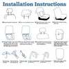 Fioqe Front 60/40 Bench Seat Covers for Toyota Tacoma 1995