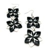 Unbranded Two Tone Floral Dangle Earrings - 3D Printed -
