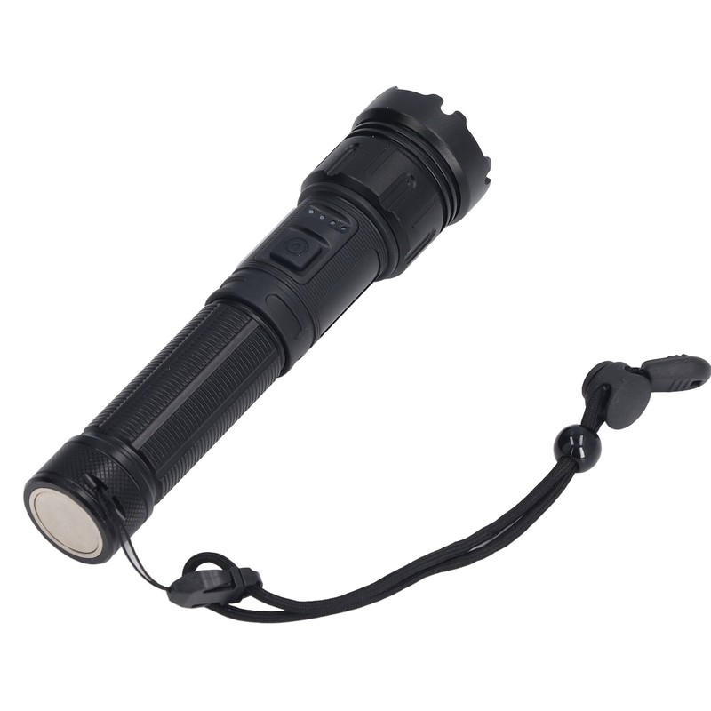 LED Camping Flashlight 5000LM Super Bright Magnetic Telescopic Zoom Waterproof